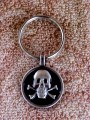 Biker Skull And Crossbones Key Fob KF979Z