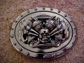 Skull Motor Flame Trophy Buckle JEWL404