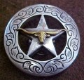 CON00951 - Longhorn On Star With engraved Border