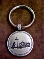 Biker At The Cross Key Fobs KF936A
